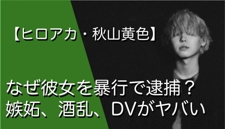 なぜ 秋山黄色が彼女へのdv暴行したのは 酒乱で嫉妬深いから トレンドマガジン50